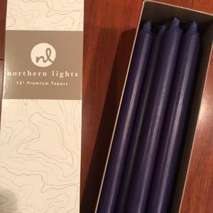 Pre-lit Midnight Blue 12” tapers